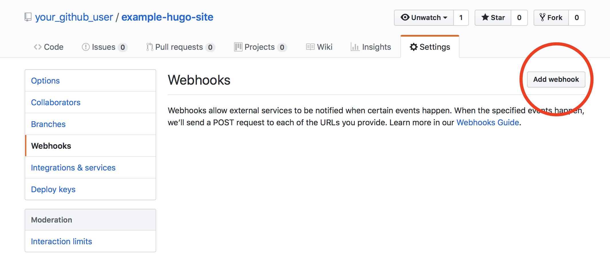 GitHub - Add Webhook Button GitHub - Add Webhook Button
