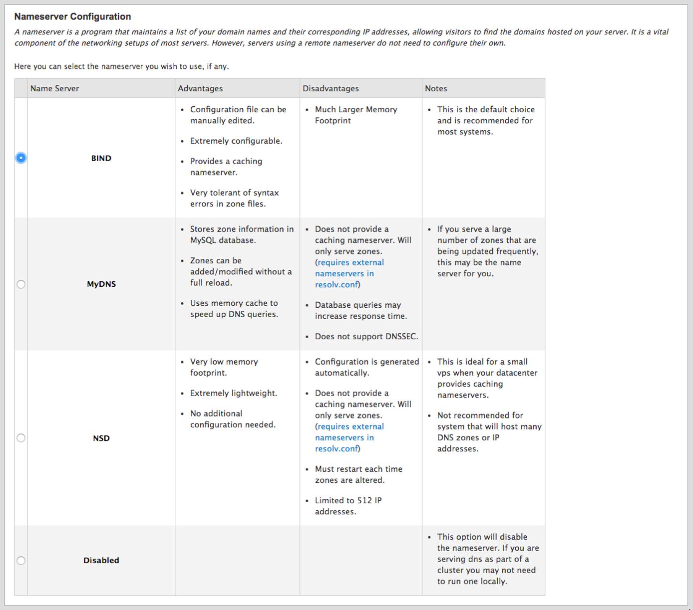 cPanel DNS server selection using custom nameservers. cPanel DNS server selection using custom nameservers.